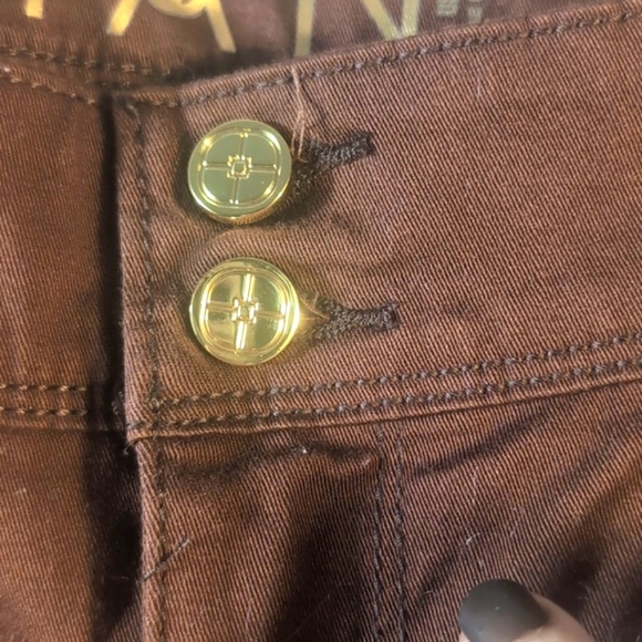 Iman Global Chic Perfect Fit 360  Chocolate Brown Jeans Size 16 New with tags - Picture 5 of 16